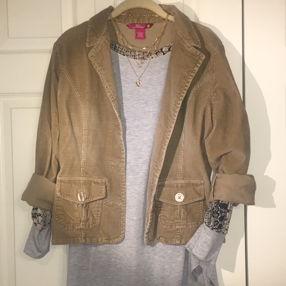 Tan stretchy blazer-timeless